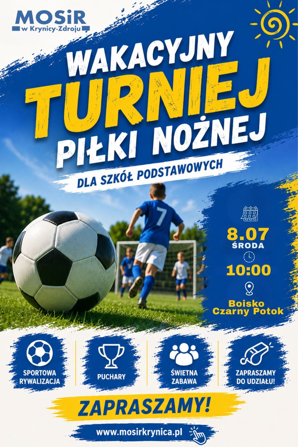 Wakacyjny turniej piłki nożnej szkół podstawowych
