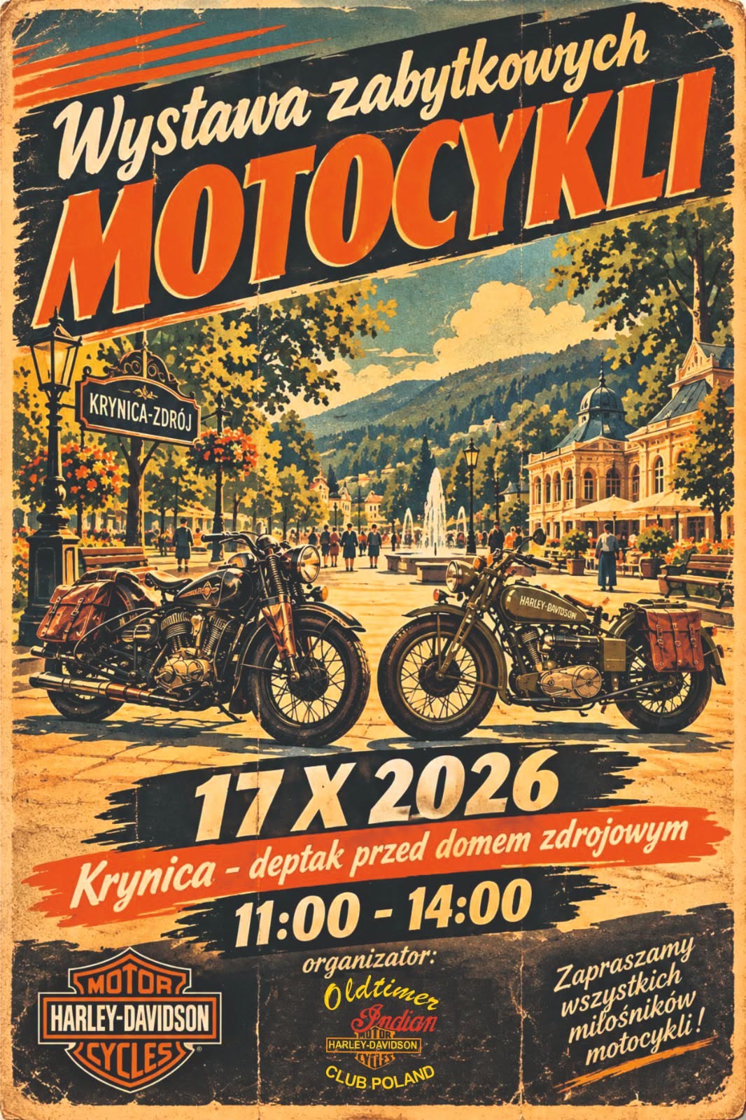 Wystawa zabytkowych motocykli
