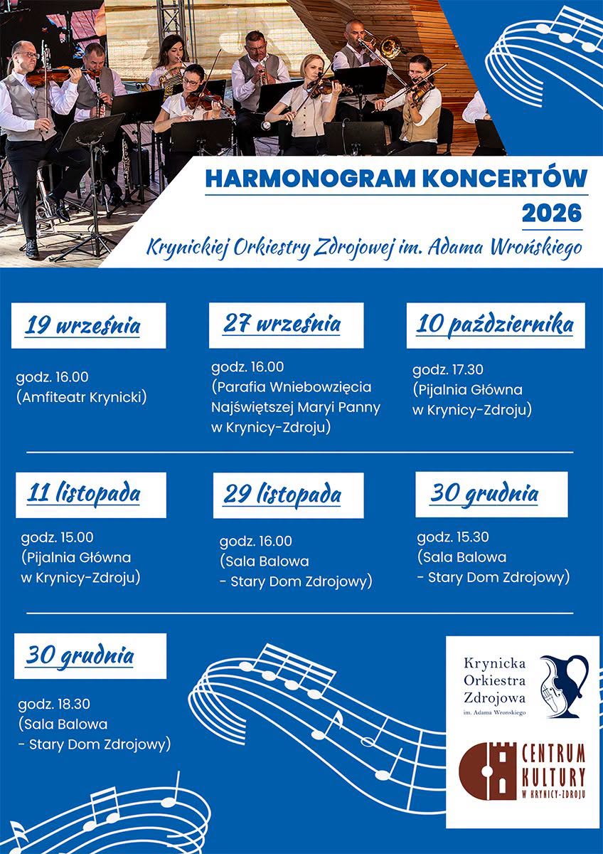 Koncert Krynickiej Orkiestry Zdrojowej